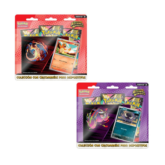 Mega Evoluciones-Ascenso Heroico Colección con Calcomanías para Dispositivos