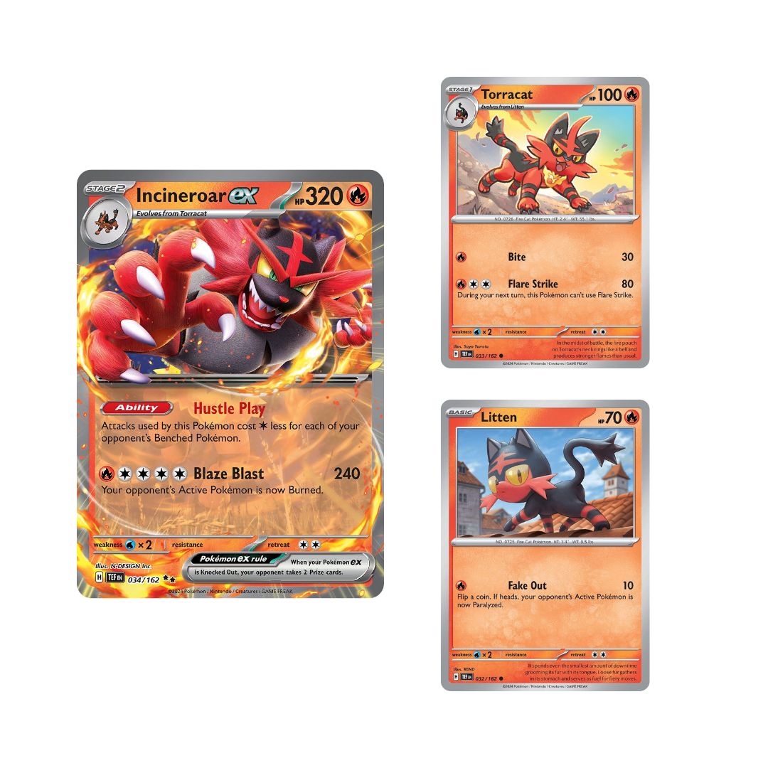 Incineroar ex - 034/162 - SV05: Temporal Forces (TEF)