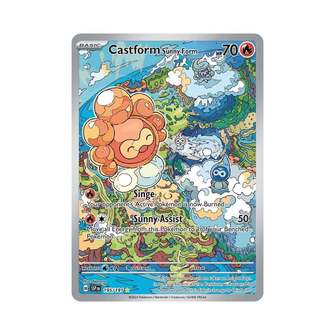 Castform Sunny Form - 195/191 - SV08: Surging Sparks (SV08)