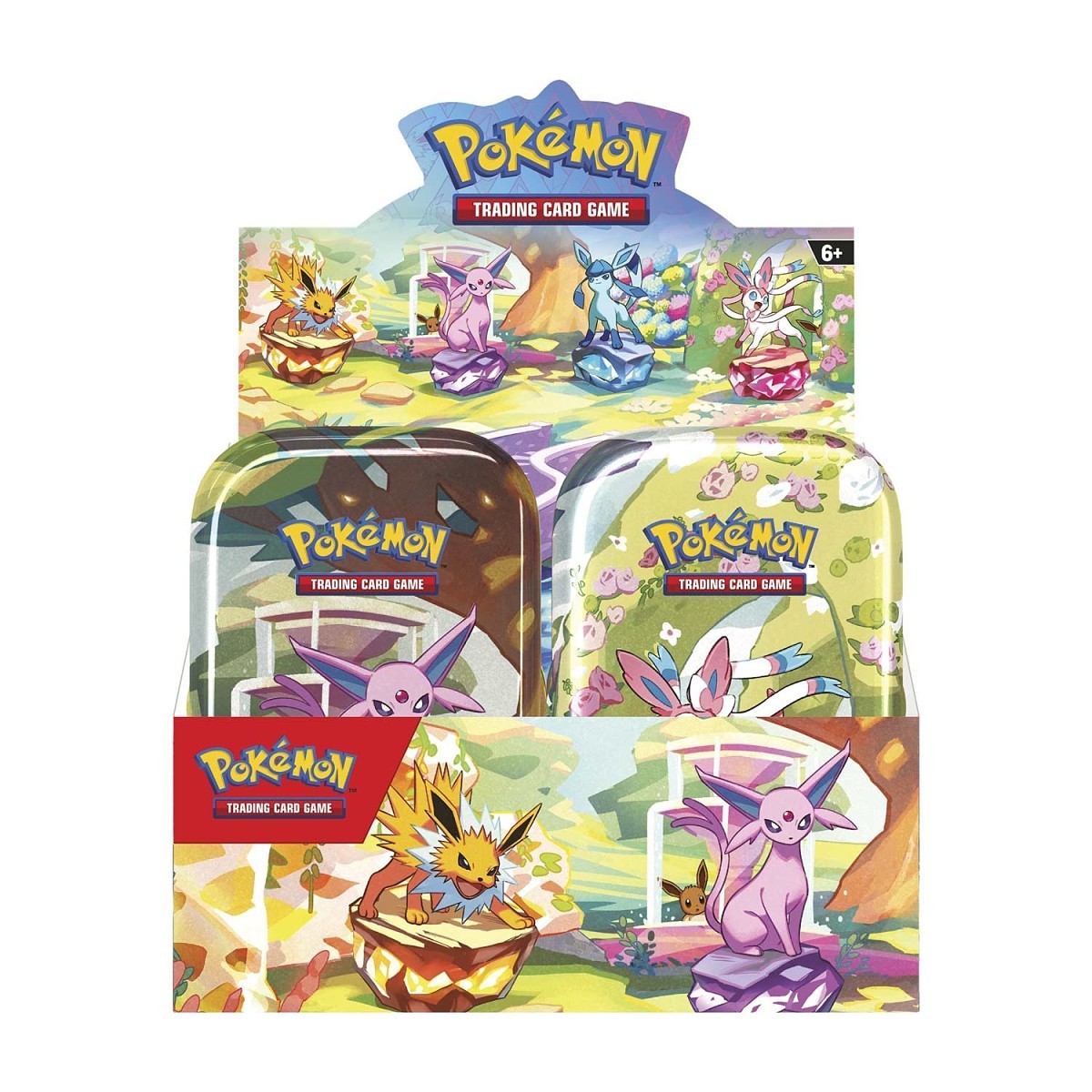Escarlata & Púrpura-Evoluciones Prismáticas Mini Tin Display (8 Tins)