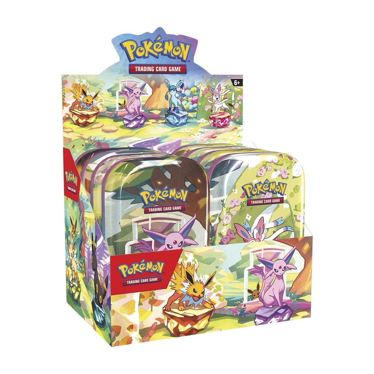 Escarlata & Púrpura-Evoluciones Prismáticas Mini Tin Display (8 Tins)