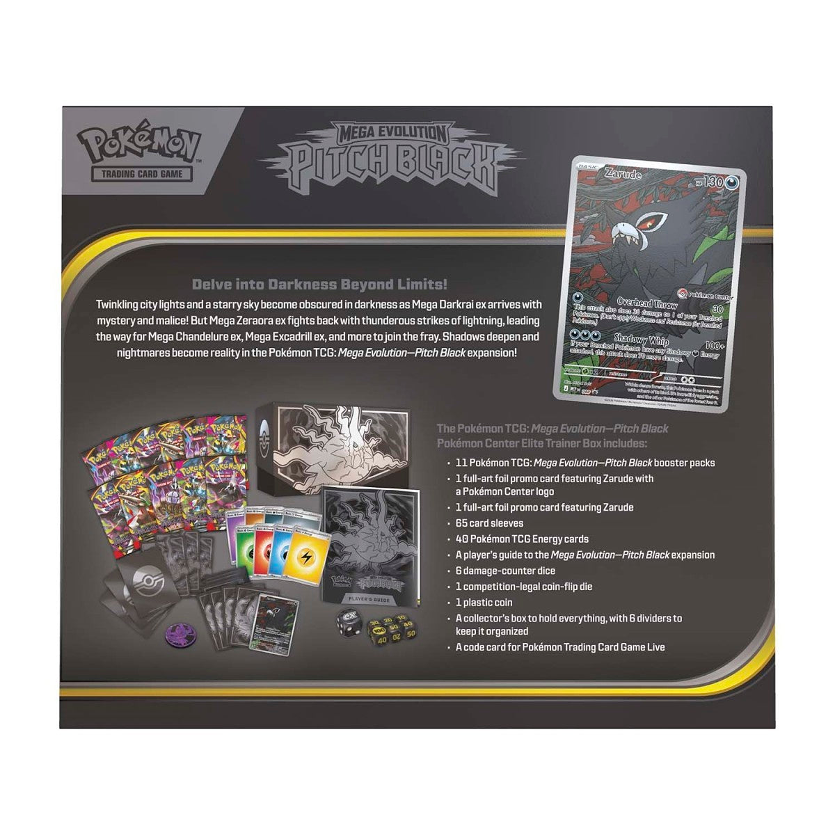 [Pre Orden] Mega Evolution-Pitch Black Pokémon Center Elite Trainer Box