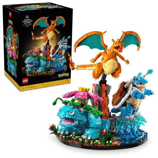 [Pre Orden] LEGO® Pokémon™ Venusaur, Charizard y Blastoise