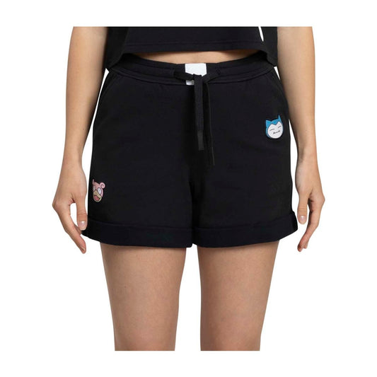 Pikachu & Friends Pokémon Lounge Shorts Negro - Mujer