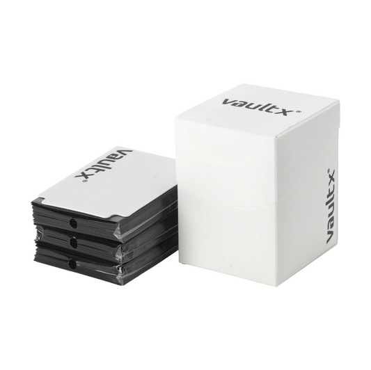 Deck Box Grande 100+ con 150 Sleeves - Blanco