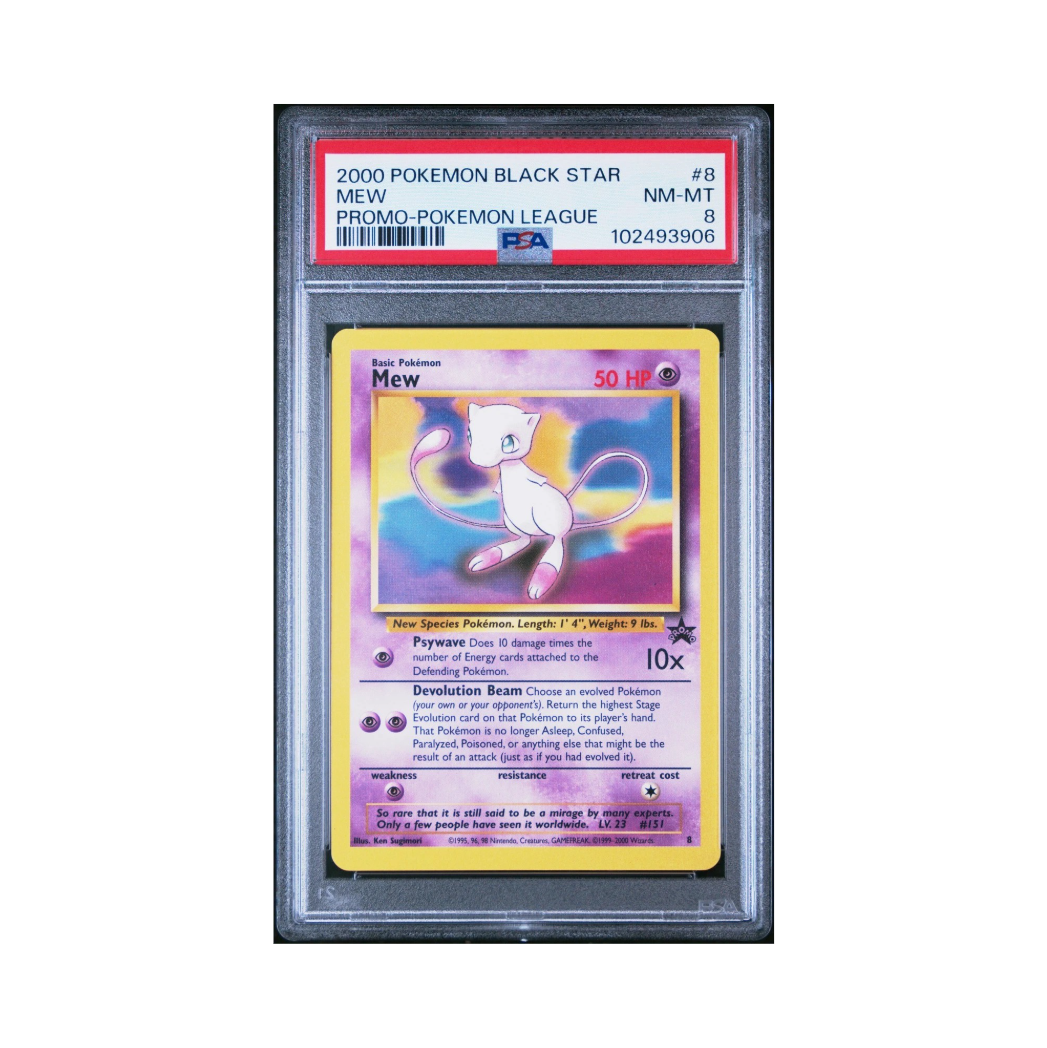 Black Star Mew #8 PSA 8 NM-MT