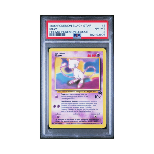 Black Star Mew #8 PSA 8 NM-MT