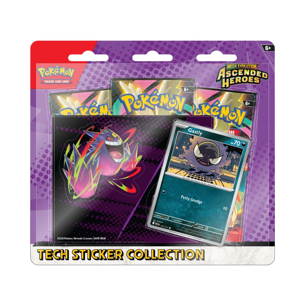 Mega Evolution—Ascended Heroes Tech Sticker Collection - Gastly